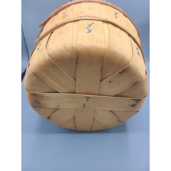 Vintage Hand-painted‎ Goose Basket 80s Country Revival - Picture 6 of 6